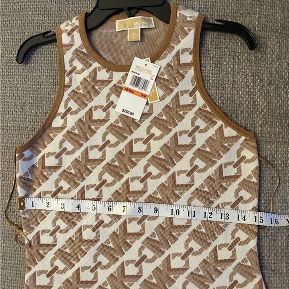 MICHAEL KORS EMPIRE LOGO JACQUARD MINI DRESS – SIZE SMALL - Picture 15 of 16